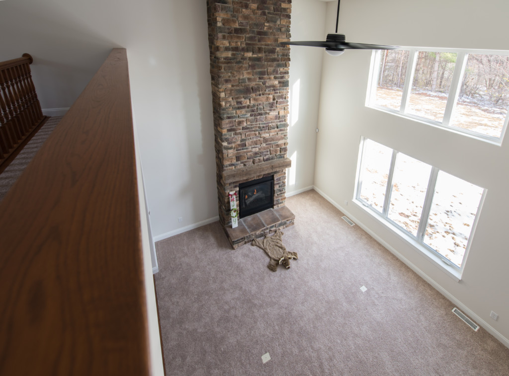 016 Second Floor View of Fireplace